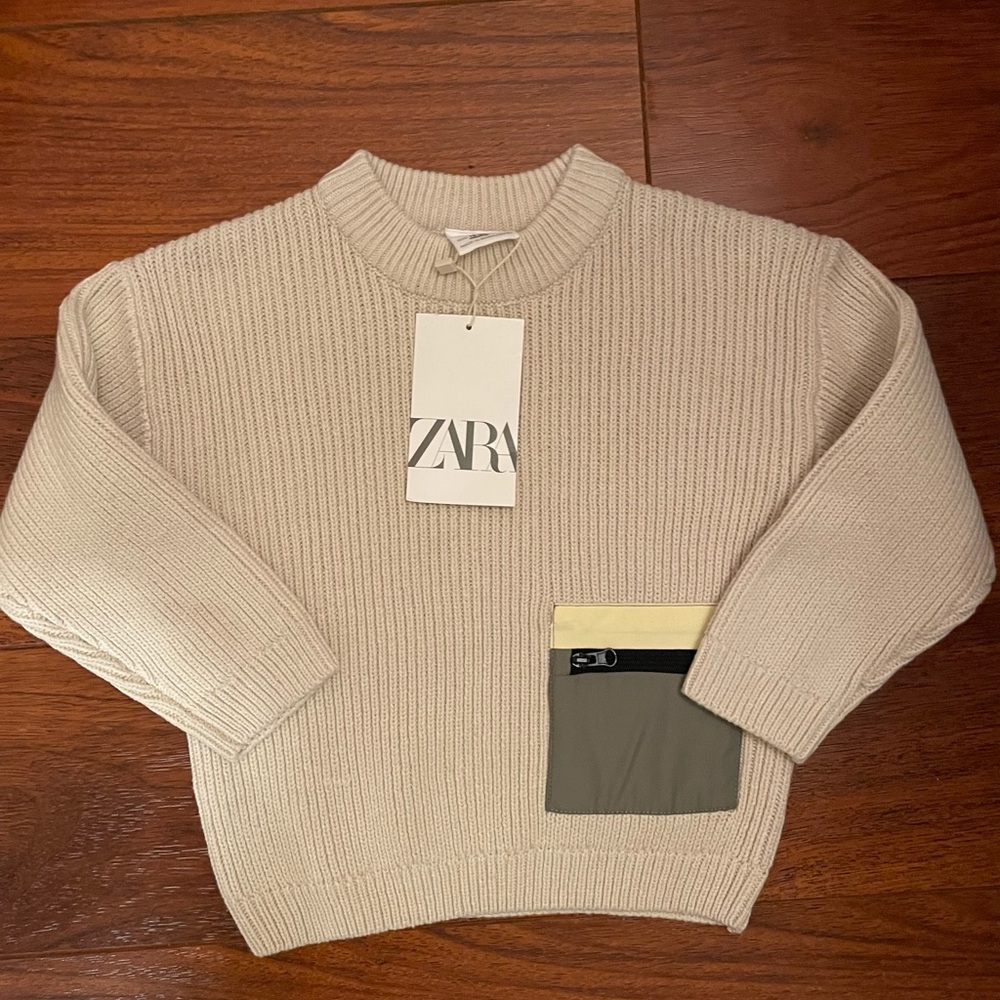 Zara knitted boys sweater size 18-24 months new with tags
